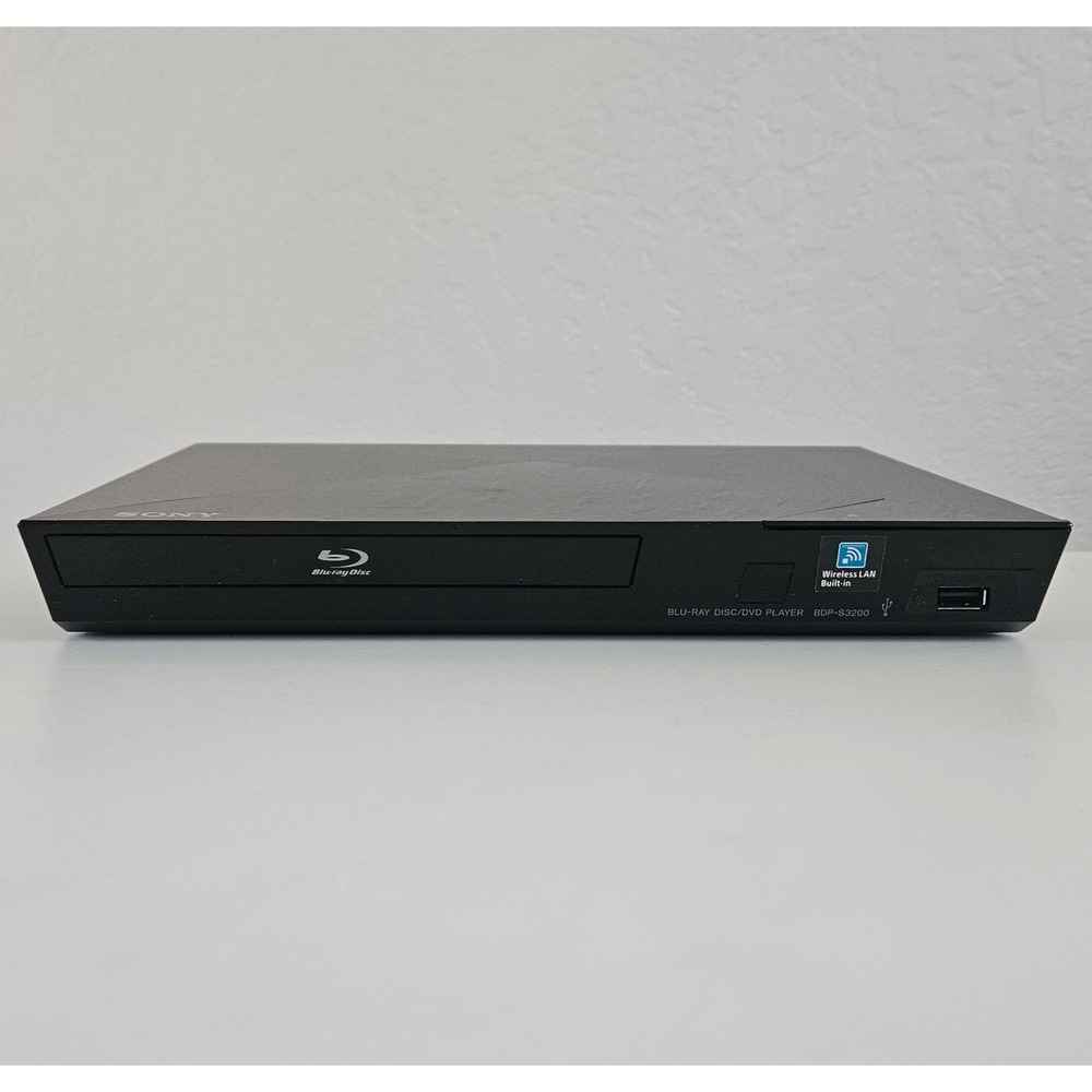 Sony Blu-Ray DVD Player BDP-S3200 Wifi HDMI Power Cord - Tested No Remote